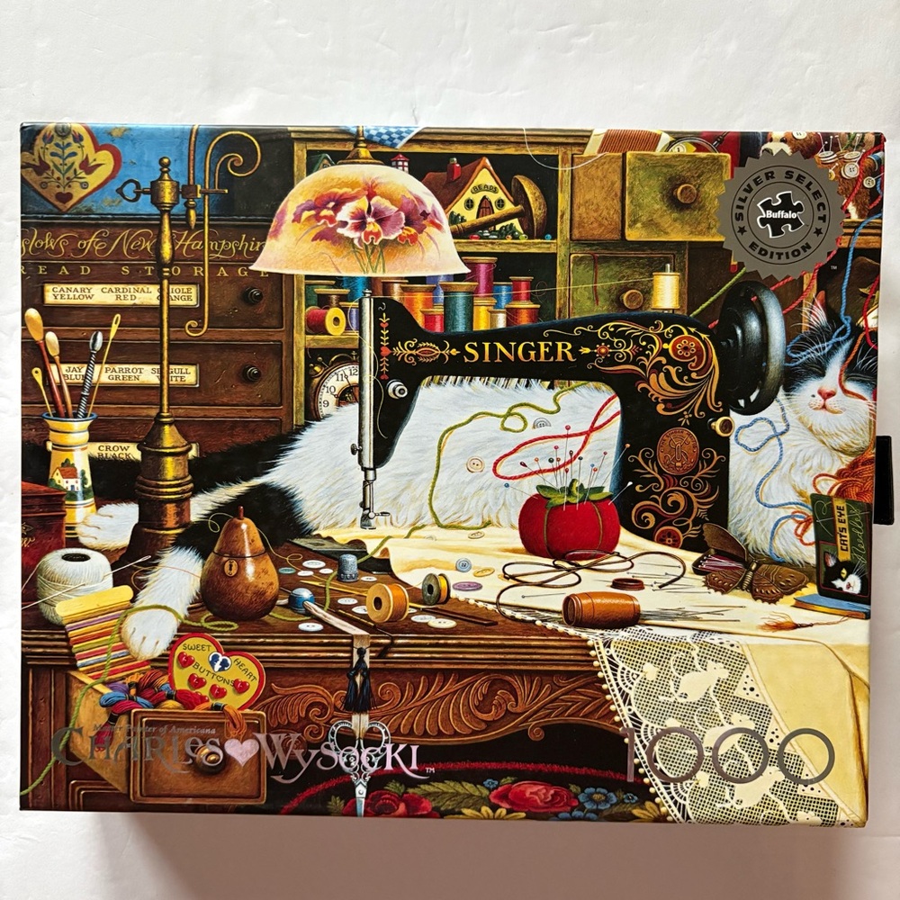 Buffalo Charles Wysocki 1000 Pc Cat Jigsaw Puzzle